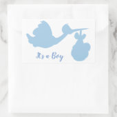 その男の子 長方形シール (バッグ)