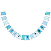 その男の子、青色児のシャワーの旗の旗 バンティングフラッグ (全)