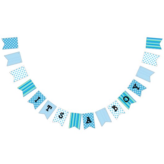 その男の子、青色児のシャワーの旗の旗 バンティングフラッグ (全)