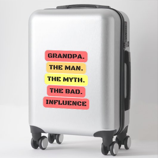 その男の祖父は悪い影響を持つ神話 シール (スーツケース)