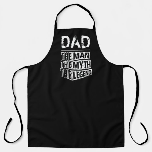 その男パーソナライズされたに神話を伝説と名付ける エプロン (正面)
