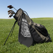 その男パーソナライズされたに神話を伝説と名付ける ゴルフタオル (グリーン)