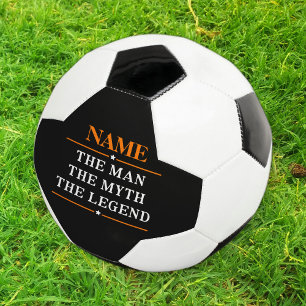 その男パーソナライズされたに神話を伝説と名付ける サッカーボール