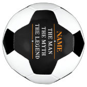 その男パーソナライズされたに神話を伝説と名付ける サッカーボール (回転)