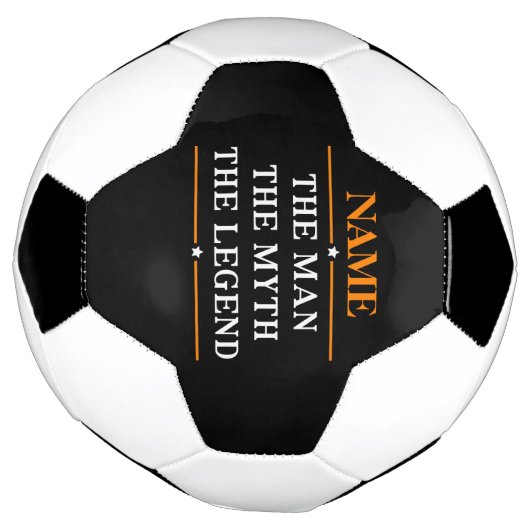 その男パーソナライズされたに神話を伝説と名付ける サッカーボール (回転)