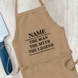 その男パーソナライズされたに神話を伝説と名付ける スタンダードエプロン