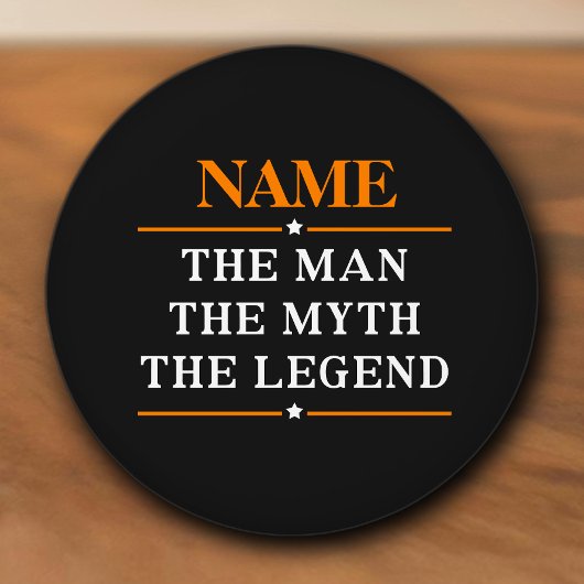 その男パーソナライズされたに神話を伝説と名付ける セラミックノブ