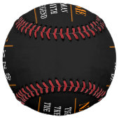 その男パーソナライズされたに神話を伝説と名付ける ソフトボール (裏面)