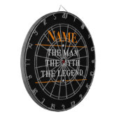 その男パーソナライズされたに神話を伝説と名付ける ダーツボード (正面左)