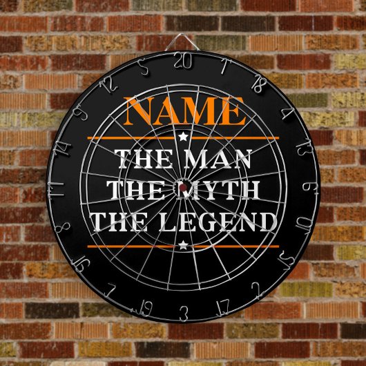 その男パーソナライズされたに神話を伝説と名付ける ダーツボード