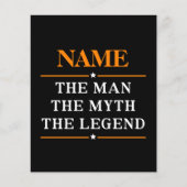 その男パーソナライズされたに神話を伝説と名付ける チラシ (正面)