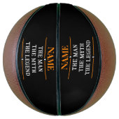 その男パーソナライズされたに神話を伝説と名付ける バスケットボール (縦)