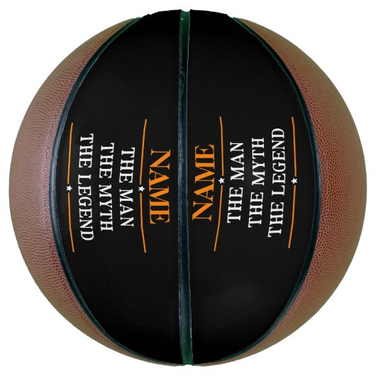 その男パーソナライズされたに神話を伝説と名付ける バスケットボール (縦)