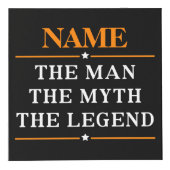 その男パーソナライズされたに神話を伝説と名付ける フォトキューブ (正面)