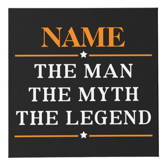 その男パーソナライズされたに神話を伝説と名付ける フォトキューブ (正面)