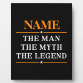 その男パーソナライズされたに神話を伝説と名付ける フォトプラーク (正面)
