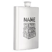 その男パーソナライズされたに神話を伝説と名付ける フラスク (右)