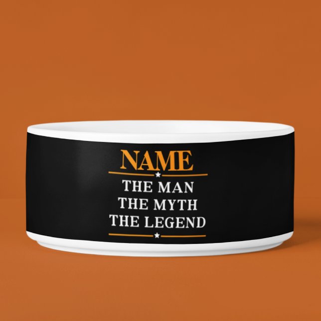 その男パーソナライズされたに神話を伝説と名付ける ボウル (クリエイターアップロード済み)