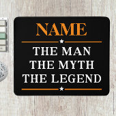 その男パーソナライズされたに神話を伝説と名付ける マウスパッド