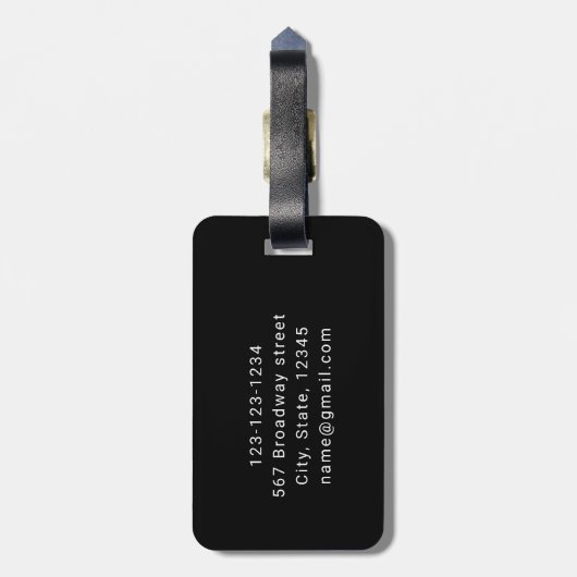 その男パーソナライズされたに神話を伝説と名付ける ラゲッジタグ (裏面縦)