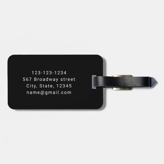 その男パーソナライズされたに神話を伝説と名付ける ラゲッジタグ (裏面横)