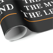 その男パーソナライズされたに神話を伝説と名付ける ラッピングペーパー (ロールコーナー)