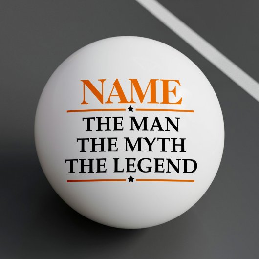 その男パーソナライズされたに神話を伝説と名付ける 卓球ボール