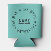 その男パーソナライズされたに神話を伝説と名付ける 缶クーラー (正面)