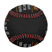 その男パーソナライズされたに神話を伝説と名付ける 野球ボール (裏面)