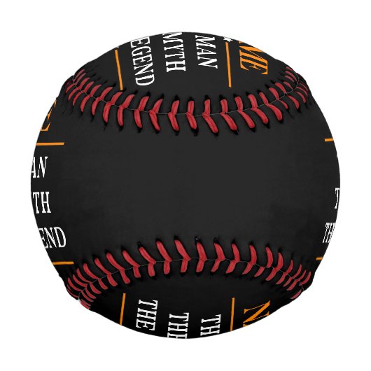 その男パーソナライズされたに神話を伝説と名付ける 野球ボール (正面)