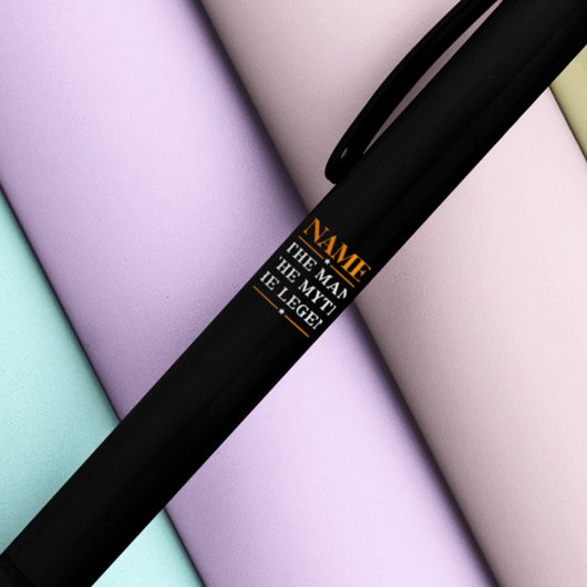その男パーソナライズされたに神話を伝説と名付ける 黒ボールペン