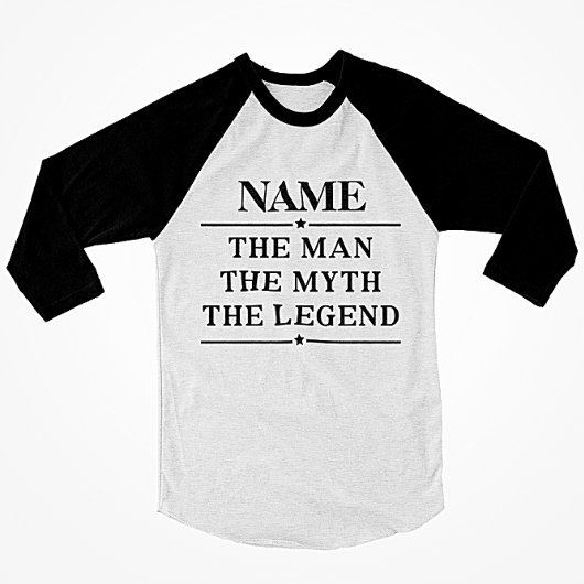 その男パーソナライズされたに神話を伝説と名付ける Tシャツ