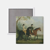 その男。マーシア・ピット兄と乗り合う マグネット (正面/裏面)