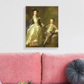 その男。レイチェル・ハミルトンと彼女の兄弟 キャンバスプリント (インサイチュ (リビング))