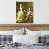 その男。レイチェル・ハミルトンと彼女の兄弟 キャンバスプリント (インサイチュ (寝室))