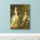 その男。レイチェル・ハミルトンと彼女の兄弟 キャンバスプリント (インサイチュ (ウッドフロア))