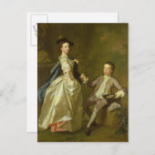 その男。レイチェル・ハミルトンと彼女の兄弟 ポストカード (正面/裏面)