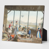 その画家のためにデルフィで開かれたディナー フォトプラーク (側面)