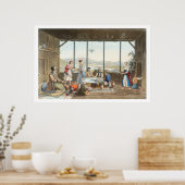 その画家のためにデルフィで開かれたディナー ポスター (キッチン)