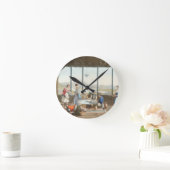 その画家のためにデルフィで開かれたディナー ラウンド壁時計 (ホーム)