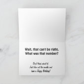 その番号の誕生日カード カード (内部)