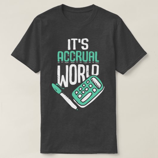 その発生世界会計会計士CPAギフト Tシャツ (デザイン正面)