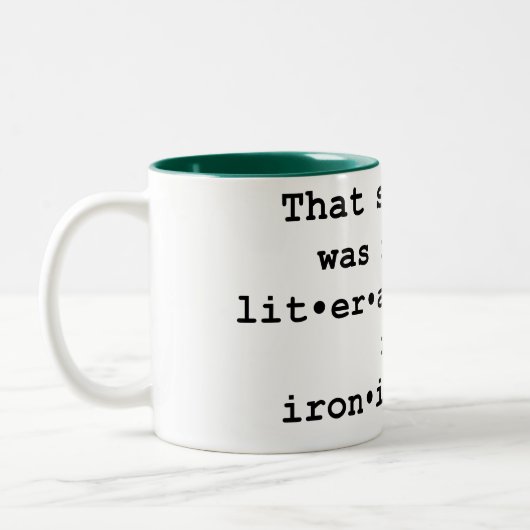 その発言は文字通りでも皮肉でもない ツートーンマグカップ (左)