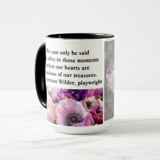 その瞬間に生きていると言えるしかない マグカップ (正面左)