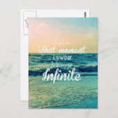 その瞬間、私たちは無限だったと誓う。 ポストカード (正面/裏面)