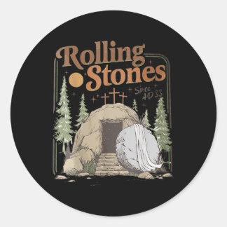 その石は彼が生き転がて遠くにいるレトロ・クリスチャンだった ラウンドシール