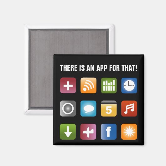 その磁石のアプリがある |ベクトルデザイン マグネット (正面/裏面)