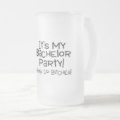 その私のバチュラーパーティビール フロストグラスビールジョッキ (正面右)