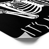 その私のパーティー怠惰ハロウィーンのコスチュームのスケルトンスカル ポスター (角)