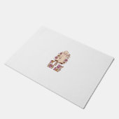 その私のブーの日かわいい幽霊ハロウィーン誕生日hippi ドアマット (アングル)